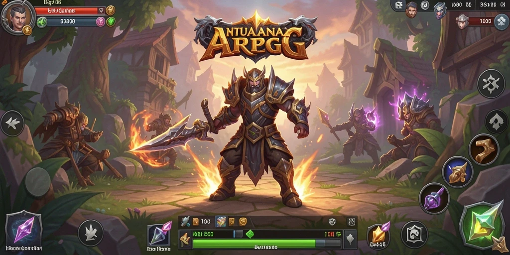 Tangkapan layar dari gameplay 3446 yang menampilkan aksi pertarungan ARPG.