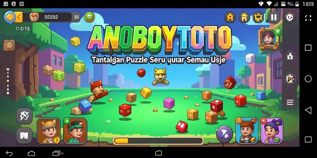Tampilan gameplay menarik ANOBOYTOTO dengan berbagai tantangan puzzle.