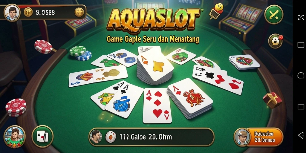 Tampilan gameplay seru dan interaktif di AQUASLOT.