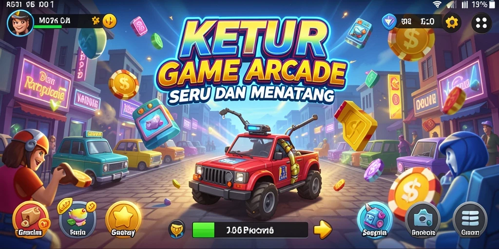 Tangkapan layar utama menunjukkan gameplay seru dari KETUA.