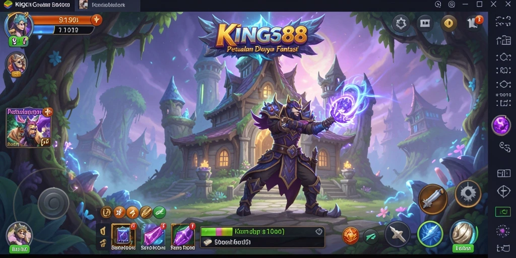 Tampilan gameplay KING88 yang penuh aksi dan petualangan.