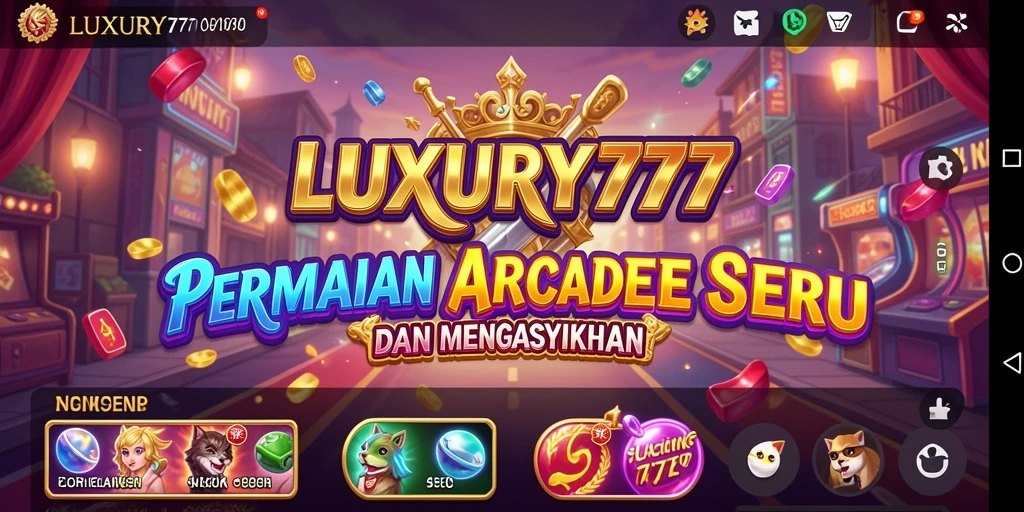 Tampilan gameplay seru dari LUXURY777 yang memukau.
