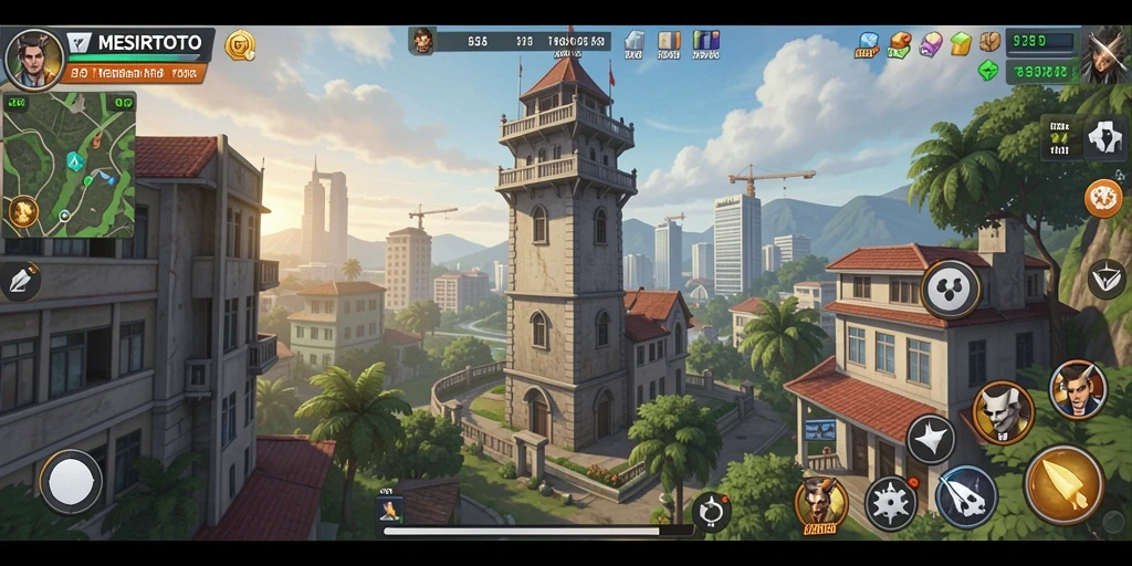 Tampilan gameplay seru di MESIRTOTO dengan strategi Tower Defense.