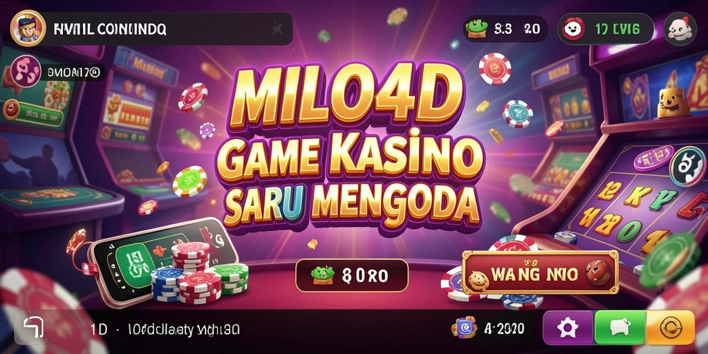Tampilan menawan dari permainan kasino di MILO4D.