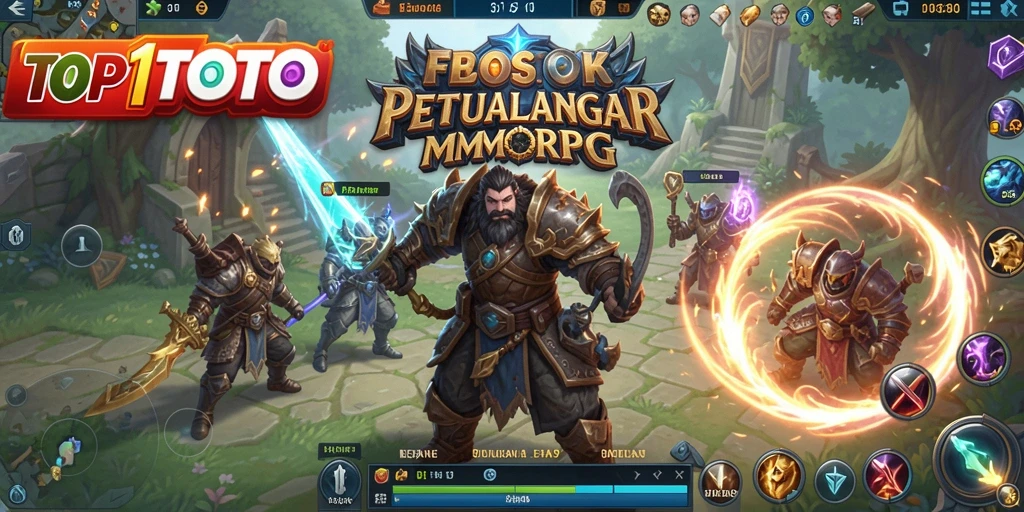 Tampilan gameplay epik dari TOP1TOTO dalam dunia MMORPG.