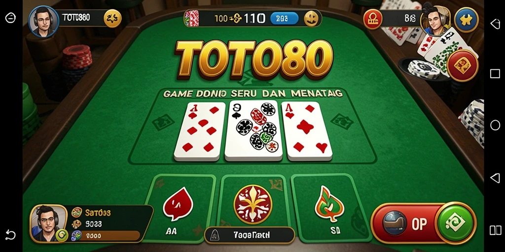 Tangkapan layar gameplay TOTO80 yang seru dan kompetitif.