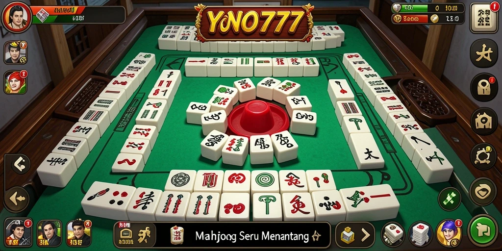 Screenshot YONO777 menampilkan gameplay Mahjong yang menarik dan seru.